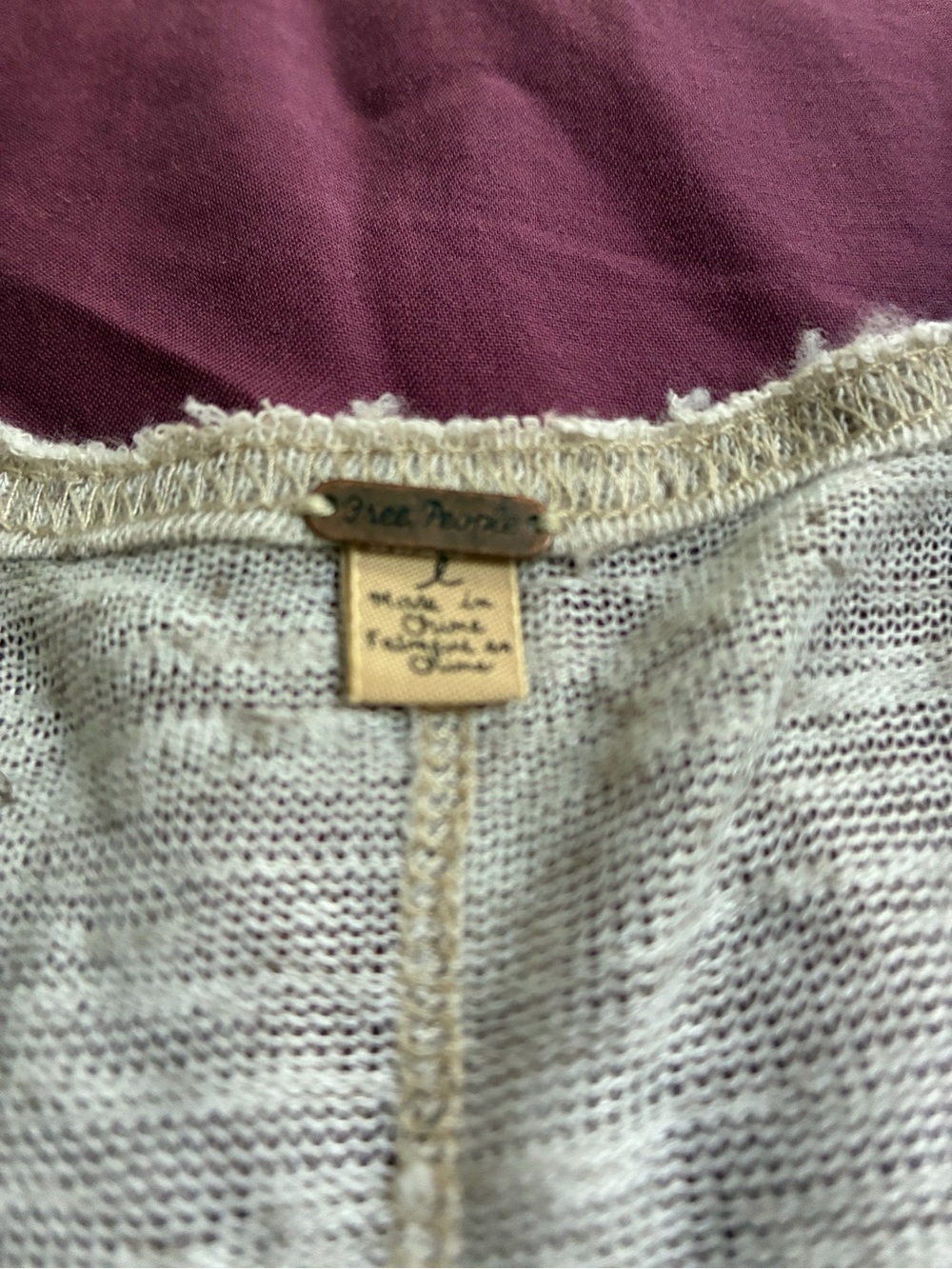 Linen blend cardigan by Free People size L. EUC - Picture 3 of 4